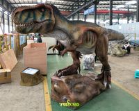 T-rex animatronique grandeur nature 5m, modèle de dinosaure réaliste, télécommandé électronique pour usage commercial intérieur/extérieur