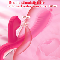 Kabelloser Vibrator für Frauen mit Saugfunktion, G-Punkt und Klitoris-Stimulation, Welliger Sex-Vibrator