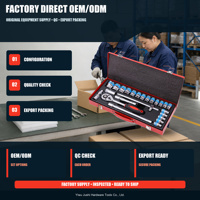 Fournisseur direct d'usine OEM/ODM – Jeu de clés à douilles robustes en acier au chrome-vanadium de 24 pièces avec mallette rigide pour diagnostic automobile