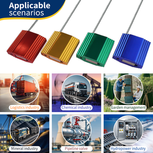 Tire del sello de alambre apretado <span class=keywords><strong>Cable</strong></span> de sellado de cuerda de 300mm Bloqueo de sellado de <span class=keywords><strong>Cable</strong></span> de aleación de aluminio - Product Image 4