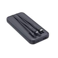 Banque d'alimentation portable d'urgence Li-Polymère 10000mAh avec écran LED, charge rapide et sortie 20W