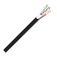 Cat5E avec câble d'alimentation 18awg 2C Combo pour caméras IP avec bobine en vrac PoE DC Power 500ft