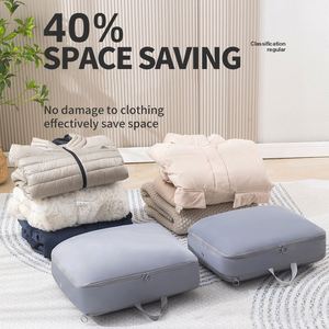 Sac de compression portable et étanche pour vêtements de voyage, doudounes, sacs de rangement pour couettes avec fermeture éclair - Product Image 4