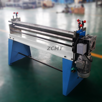 ZCJX Vente directe usine Machine à cintrer la tôle électrique à trois rouleaux 2*1300, Moteur 1.5KW, 0.5-2mm