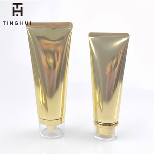 Envase Cosmético de Lujo Dorado de 30 ml, 50 ml, 100 ml, Tubo de Plástico Dorado y Plateado para Lociones, Cuidado de la Piel, Limpiador Facial con Tapa de Rosca - Product Image 6