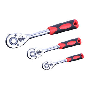 Clé à cliquet Lanbaolu 1/4 1/2 pouce en acier chromé de qualité industrielle, outil à douille hexagonale à dégagement rapide - Product Image 1