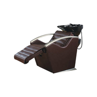 Chaise rouge confortable de lavage de cheveux de salon de lavage de cheveux de tache de produits nouveaux avec la circulation de l'eau et le vapeur