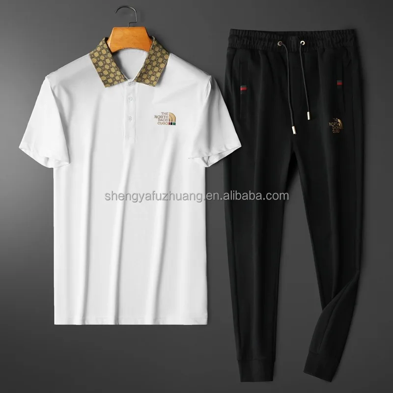 2022 Men's T-shirt Set Latest T-shirt Pants Set Factory Direct Sale