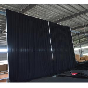 Adjustable Aluminum Stage <b>Backdrop</b> Wedding Event Pipe and Drape <b>Stand</b> with Silver Finish and 3-Year Warranty - Product Image 6