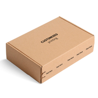 Boîtes en carton ondulé recyclables avec logo personnalisé pour l'électronique grand public, accessoires de téléphonie mobile, expédition de colis électroniques, avec fermeture à déchirure