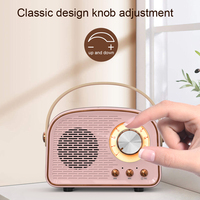 Barre de son portable sans fil LP, colonne stéréo surround, lecteur de musique AUX TF, mini haut-parleur Bluetooth rétro classique avec basses