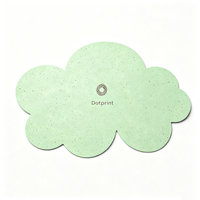 Carte en papier semence écologique en forme de nuage, logo personnalisé, estampage à chaud, papier plantable pour invitations de mariage et cadeaux d'affaires