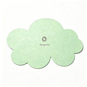 Carte en papier semence écologique en forme de nuage, logo personnalisé, estampage à chaud, papier plantable pour invitations de <span class=keywords><strong>mariage</strong></span> et cadeaux d'affaires - Product Image 4