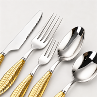 Ensemble de cuillères à thé en acier inoxydable 410, poli miroir, robuste, résistant à la rouille, sans plomb, avec manche en céramique, idéal pour les buffets et mariages