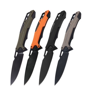 Cuchillo de camping EDC ER 251 Scorpion con mango de acero lavado con piedra, personalizable, calidad OEM, para bricolaje - Product Image 1