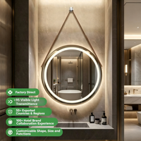 Espejo LED con Sensor Táctil para Baños Modernos, Fácil de Instalar, Venta al Por Mayor para Hoteles