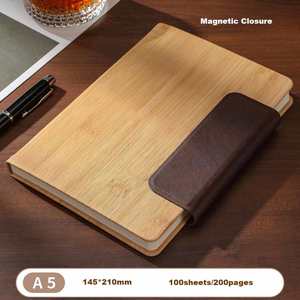 Regalos de Graduación Ecológicos, Cuaderno Personalizado A5 de Bambú y Corcho con Bolígrafo de Gel para Regalos de Bienvenida y Clientes - Product Image 2