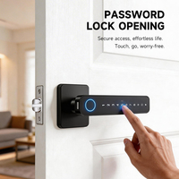 Cerradura Inteligente para Puerta de Aluminio con Huella Dactilar Biométrica, Contraseña, Tarjeta, Sin Llave, Compatible con TT Lock y Tuya Ble App