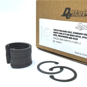 Bagues de retenue <span class=keywords><strong>Demart</strong></span> en acier à ressort noir DIN472 de haute qualité pour alésages DIN472-N-A-115 * 4 - Product Image 4