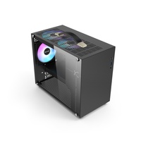 Nouveauté Boîtier d'ordinateur portable noir M ATX Petit boîtier d'ordinateur de bureau Boîtier de PC avec support pour PC domestique