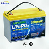Batterie à décharge profonde 24V 120AH Grade A AGM de remplacement pour camping-car LiFePO4 RV CAN Bus Smart BMS M8 Terminal CE RoHS IP67 OEM ODM