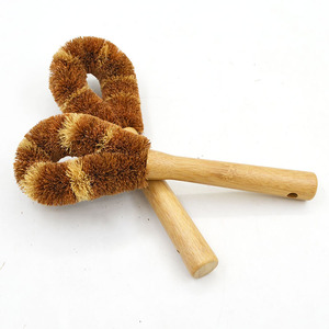 High Quality 100% Degradable Natural Bristles Bamboo <strong>Wood</strong> Kitchen <strong>Cleaning</strong> Brush <strong>Set</strong> - Product Image 4