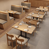 Meubles de restauration rapide modernes et personnalisés, table et chaises pour café, restaurant, hôtel, école, utilisation durable