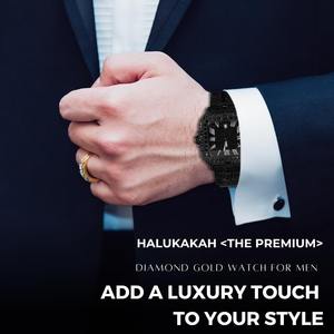 Reloj para Hombre con Diamantes Moissanite, Lujoso, Chapado en Oro Real de 18k/Oro Blanco Platino/Rodio Negro, Cuarzo, Esfera Cuadrada de 41MM - Product Image 3