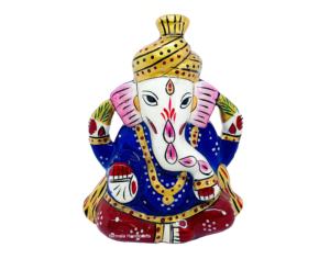Estatua de Ganesha de Aluminio Hecha a Mano, Escultura Religiosa India, Ídolo del Dios Hindú, Figura Decorativa, Regalo Corporativo - Product Image 1