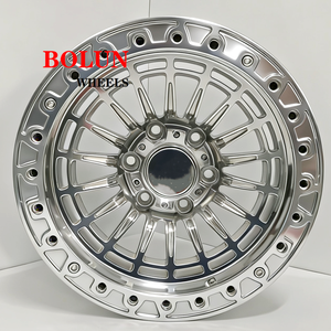 Custom <span class=keywords><strong>16</strong></span> 17 18 19 20 inch zilveren beadlock velgen 8 gaten 8x165.1 8x170 4x4 gesmede offroad velgen voor RAM 2500 3500 F250 F350 - Product Image 6