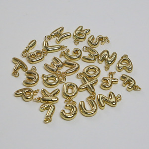 Breloque personnalisée en or 18 carats avec alphabet grec, breloques lettres de sororité en or et argent, accessoires - Product Image 5