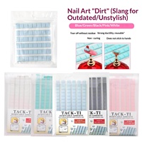 Outils d'entraînement pour le nail art, approvisionnement direct transfrontalier, 96 pièces/paquet, capsules d'ongles en pâte, adhésif amovible sans trace, réutilisables