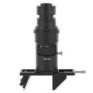 Lente de Zoom continuo ajustable 0.7X-5X Lente de montura C 3D 2D FHD para la industria <span class=keywords><strong>Digital</strong></span> <span class=keywords><strong>HDMI</strong></span> VGA USB Cámara de video Microscopio - Product Image 1