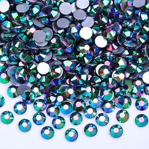 Neue Farben neues Design SS6 SS12 SS16 <span class=keywords><strong>SS20</strong></span> SS30 Göttlicher Pfau Kristall Flachbettsteine nicht-Fixglas-Strasssteine zur Dekoration - Product Image 1
