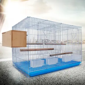Suministros para aves Nueva jaula grande para pájaros y loros Jugar Top Pet Metal Cockatiel Macaw Cockatoo Crate House