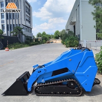 Livraison gratuite, mini-chargeuse sur pneus LOGWAY, hauteur de chargement maximale de 3167 mm, grande maniabilité pour les travaux de terrassement