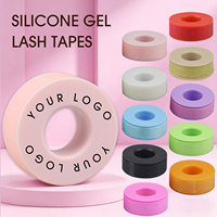 Ruban adhésif pour extensions de cils en micro-mousse personnalisé, de qualité professionnelle, coloré (bleu, noir, rose vif), style croisé, marque privée