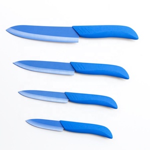 Couleur bleue Lame <span class=keywords><strong>Couteau</strong></span> ABS En Plastique TPR Poignée Ensemble de <span class=keywords><strong>Couteau</strong></span> En Céramique Avec <span class=keywords><strong>Couteau</strong></span> - Product Image 4