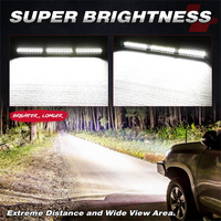 Barre lumineuse LED fine de 18 pouces, 12 V, blanche, simple rangée, kits d'éclairage LED pour UTV, accessoires 4x4
