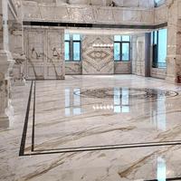 Dalle de marbre bleu-gris brésilien de luxe moderne, texture naturelle unique, carrelage mural et de comptoir en pierre pour cuisine et salle de bain