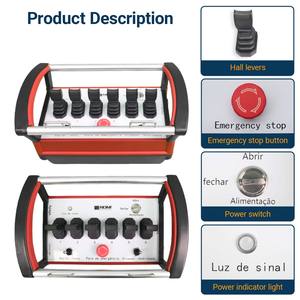 Contrôle de grue à distance personnalisé avec des fonctionnalités uniques pour grue de camion, 7 joysticks, grue mobile hydraulique sur chenilles, étanche IP68 - Product Image 3