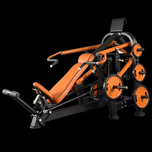 Máquina de gimnasio multifunción de acero para uso comercial con carga de placas, prensa de piernas inclinada de 45 grados - Product Image 6