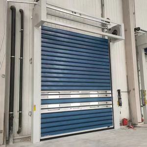 Turbine rapide enrouler portes en aluminium entrepôt coupe-vent rapide électrique haute vitesse porte en spirale - Product Image 6
