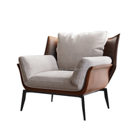 Canapé chaise d'intérieur meubles salon canapé hôtel loisirs PU chaise unique chaise longue canapé