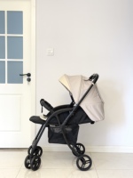 Cadre en aluminium léger de luxe 2-en-1 poussette bébé réglable 0-3 ans pliable 15kg capacité de charge pour voyage nouveau-né