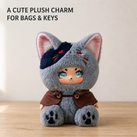 Porte-clés en peluche, poupée animale, mascotte mignonne, jouet en peluche, breloque de sac, pendentif de sac à dos, vente en gros, personnalisé