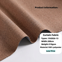 Tissu de rideau de haute qualité 100% polyester, tissu occultant en rouleau, vente en gros pour salon, chambre à coucher, décoration d'hôtel