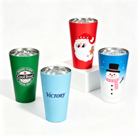 Gobelet en aluminium changeant de couleur pour boissons froides, gobelet en aluminium personnalisé de 12 oz et 16 oz, gobelet en aluminium jetable, gobelet en aluminium recyclable