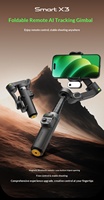 Caméra d'action pour smartphone Aochuan X3 avec suivi IA du visage et stabilisateur de cardan portable anti-tremblement pour 7,5 heures d'autonomie de la batterie