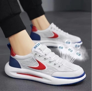Tendencia de moda de suela gruesa de corte bajo para hombres y niñas, Maratón de corta distancia, deportes, <span class=keywords><strong>baloncesto</strong></span>, pareja, zapatos blancos - Product Image 1